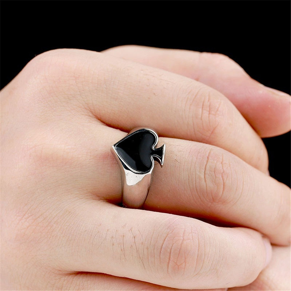 Spade 13 Gambling Fortune Ring