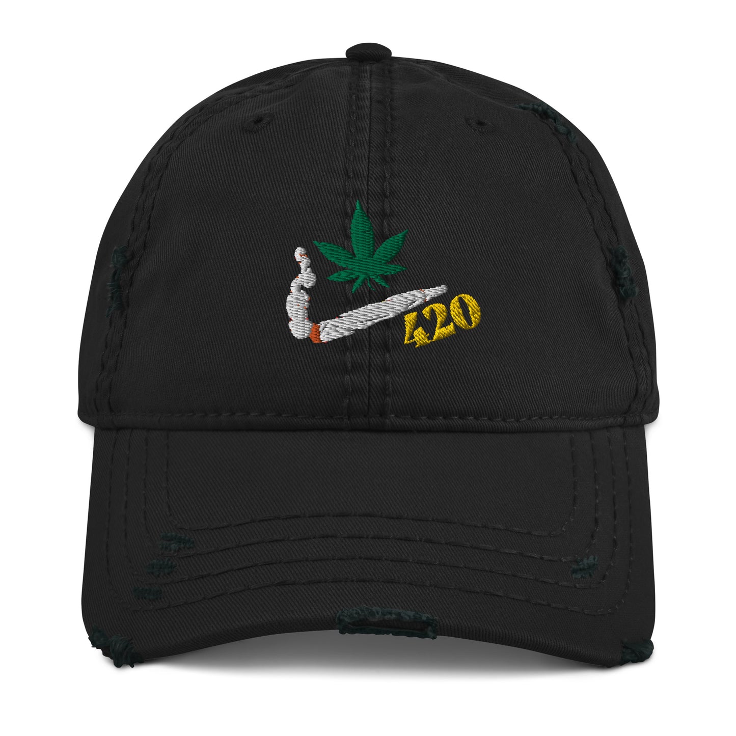 Smoking 420 Distressed Hat