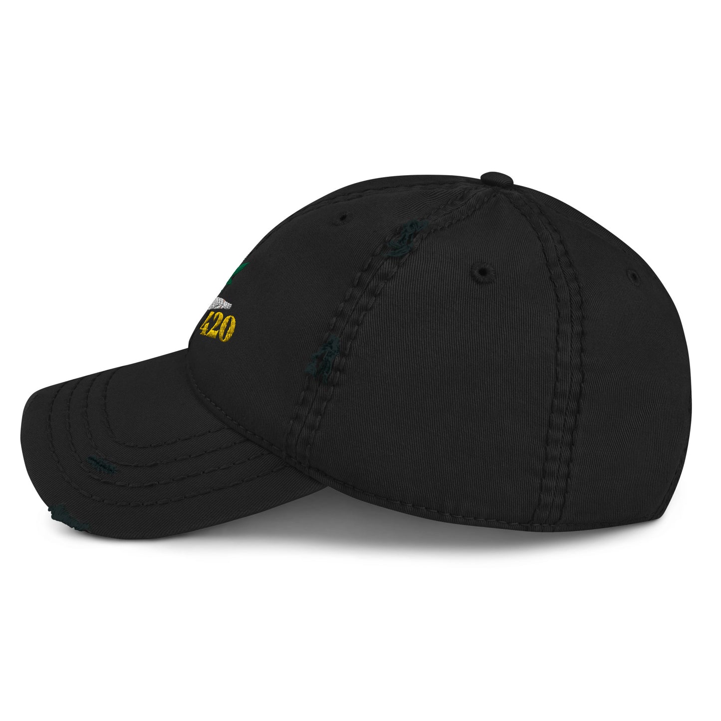 Smoking 420 Distressed Hat