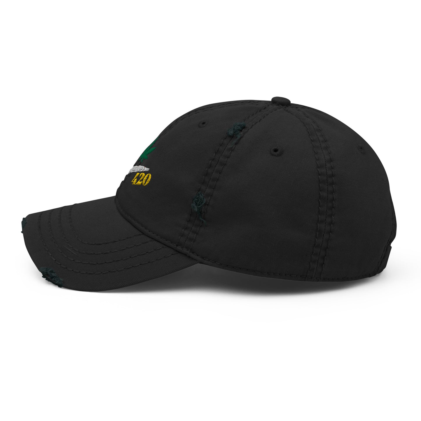 Smoking 420 Distressed Hat