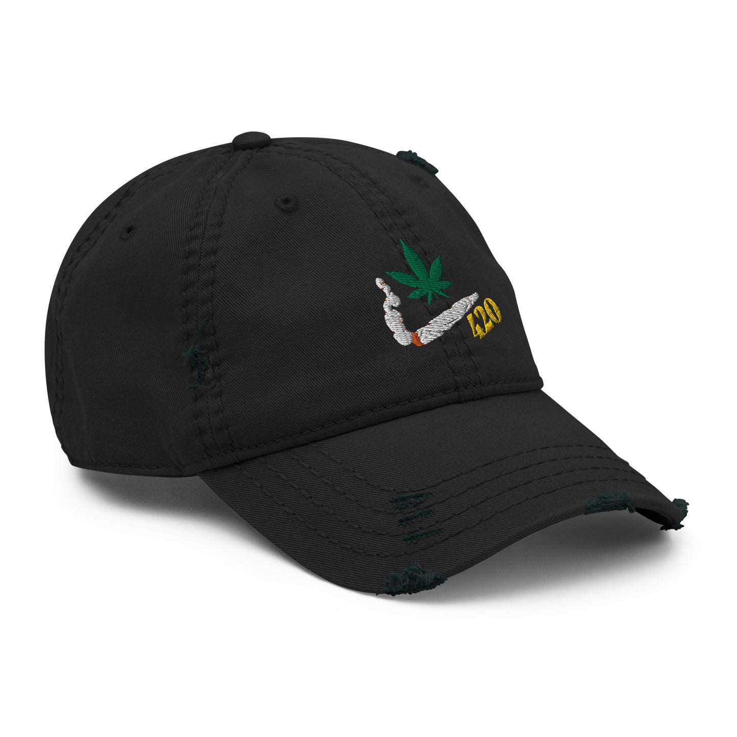 Smoking 420 Distressed Hat