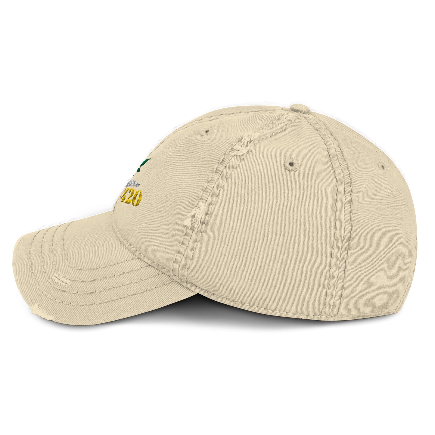 Smoking 420 Distressed Hat