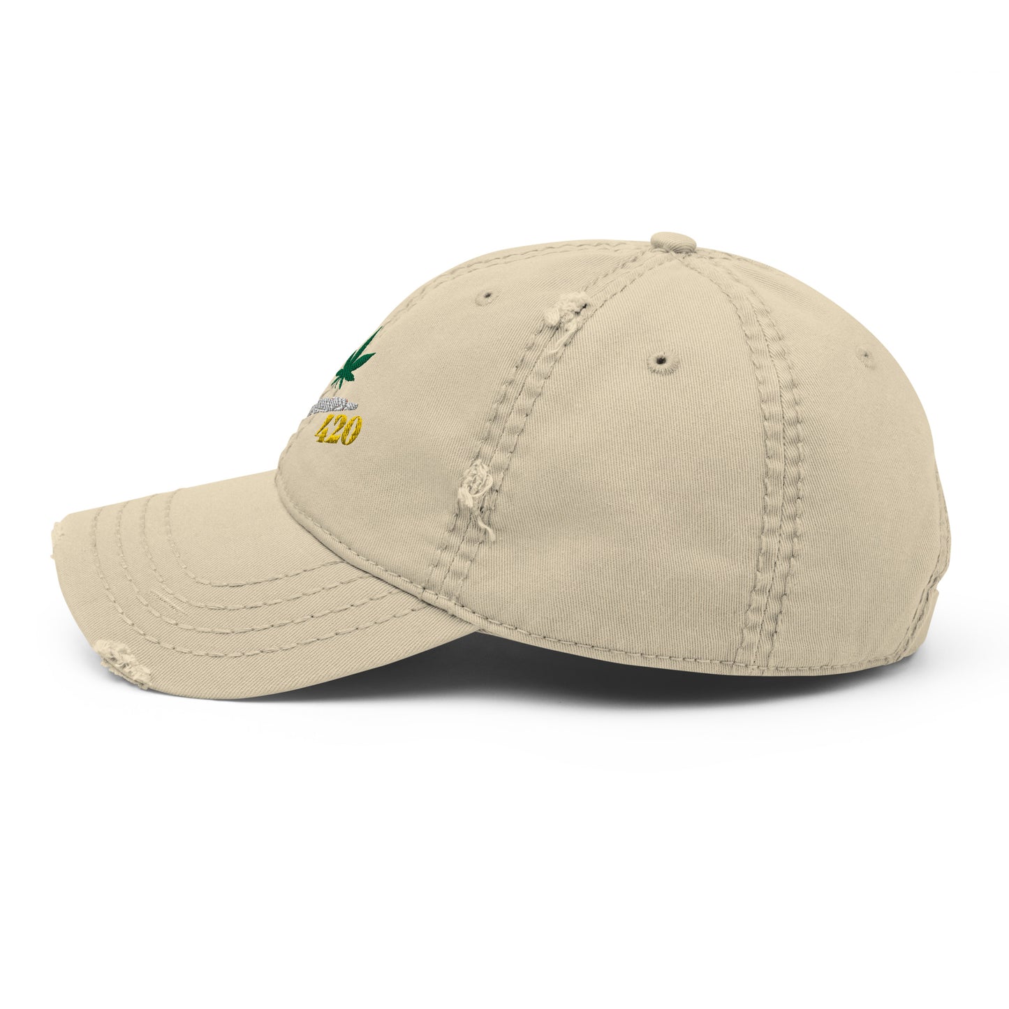 Smoking 420 Distressed Hat