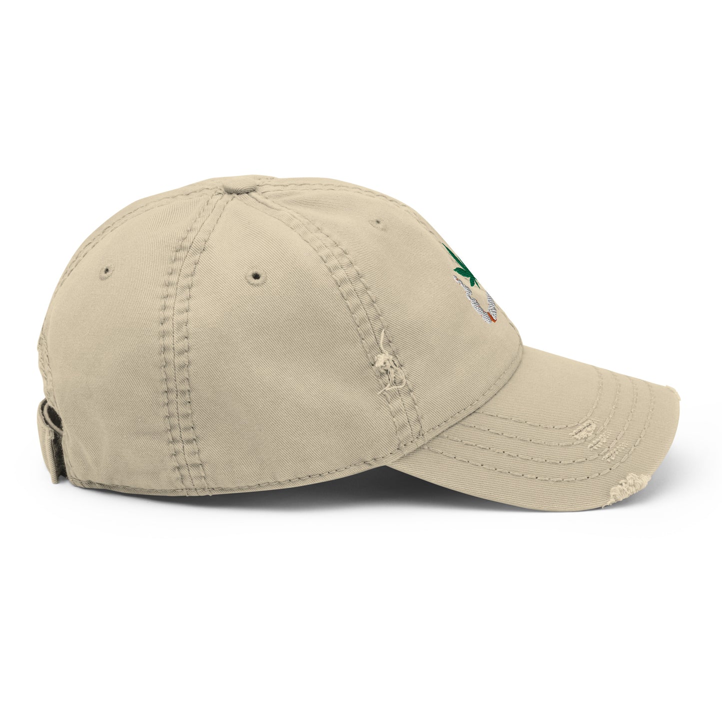 Smoking 420 Distressed Hat