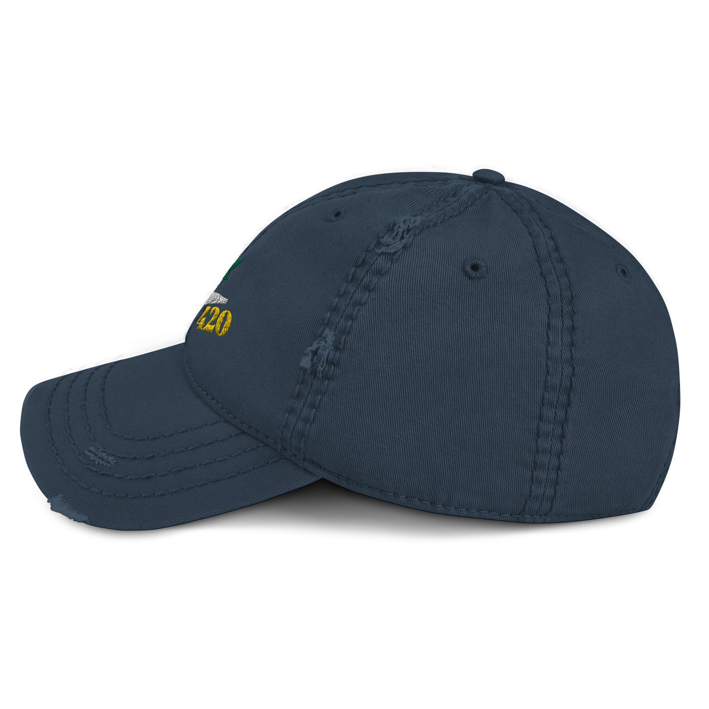 Smoking 420 Distressed Hat