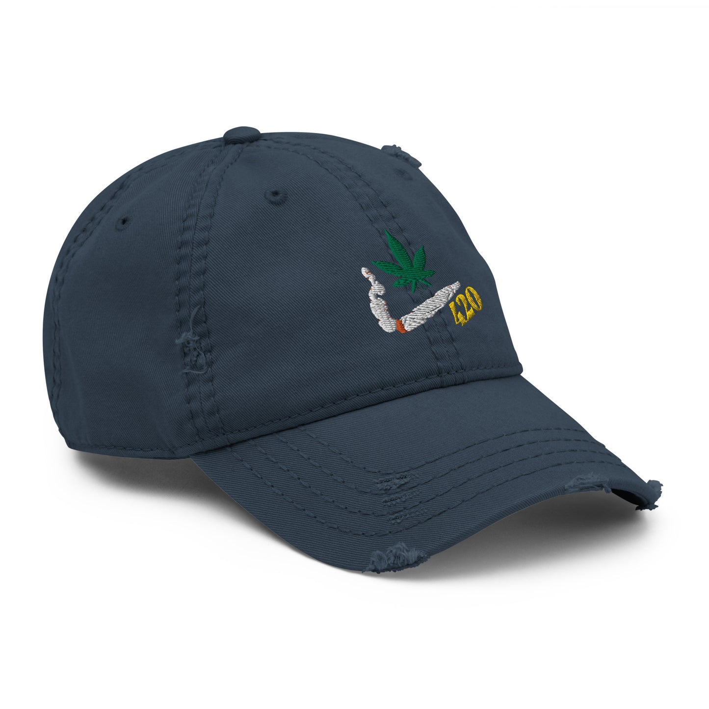 Smoking 420 Distressed Hat